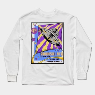 Vintage ufo kite design Long Sleeve T-Shirt